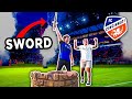 On the Pitch with a SWORD at MLS Match ⚔️