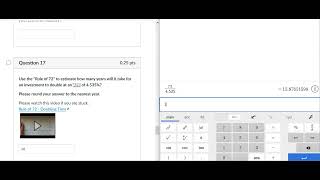 Use the Rule of 72 to estimate doubling time at 4.535% APR