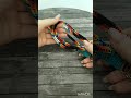 Beaded wrist lanyard for keys