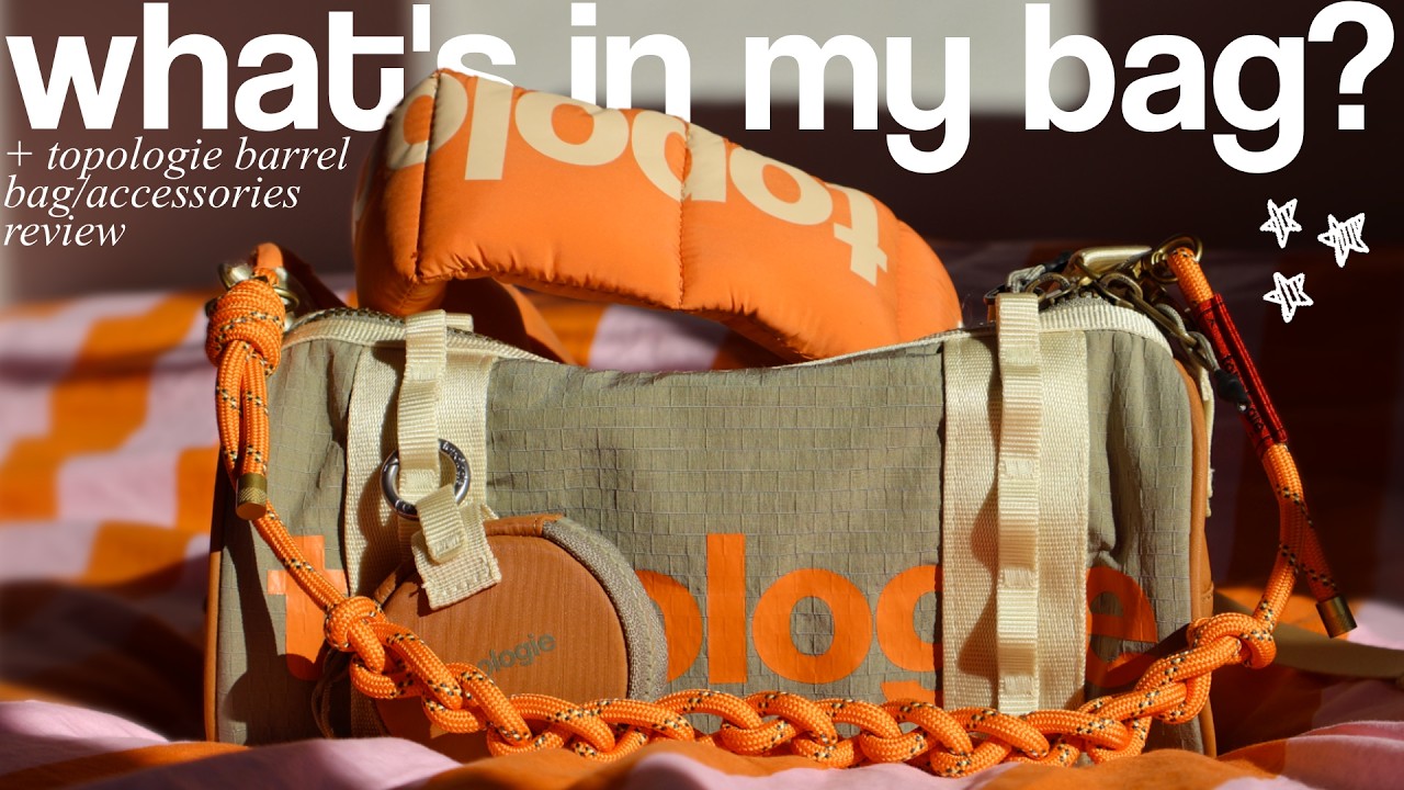 what's in my bag 🧡 topologie barrel bag review + everyday