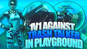1 V 1 AGAINST TRASH TALKER IN PLAYGROUND😱👀WHO GOT EXPOSED?!?! FORTNITE