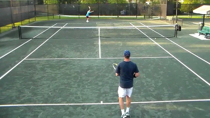 james and george tennis session