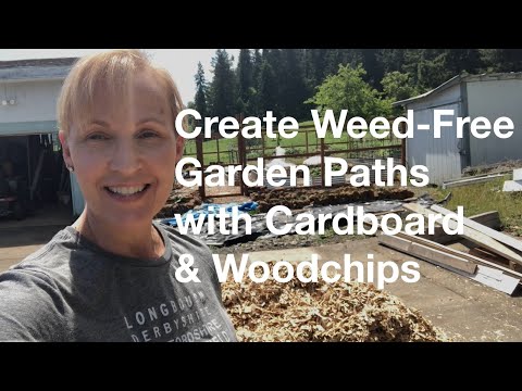 Create Weed-Free Garden Paths With Cardboard & Wood Chips | AnOregonCottage.com