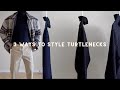 3 Ways To Style Turtlenecks (Winter Lookbook)