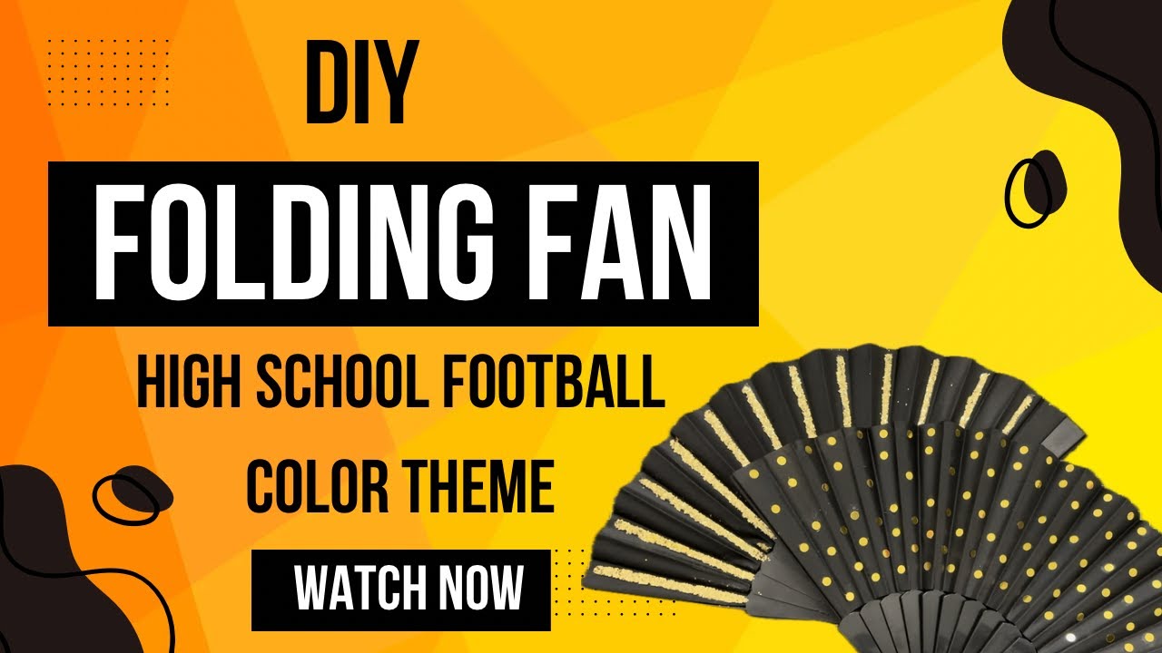 DIY School Themed Handheld Fan for Football Games