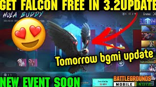 😍😧Bgmi Falcon Event soon | Hola buddy event in Pubg mobile | 3.2 update Release date | Tamil Today