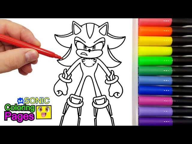 Shadow Sonic Coloring Pages