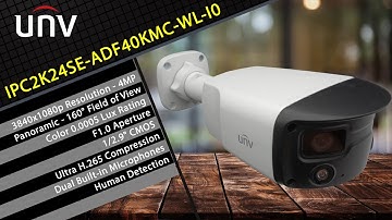 Uniview IPC2K24SE-ADF40KMC-WL-I0 ColorHunter Panoramic IP Camera