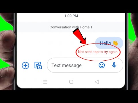 How to Fix Message "Not sent tap to try again" Error on Android