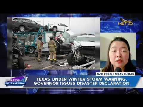 Texas issues disaster declaration due to  winter storm warning; Six killed in 133-car pile up