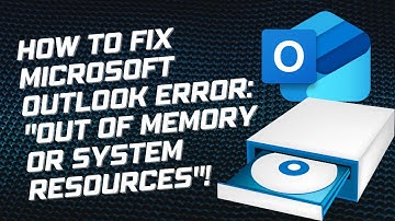 How to fix Microsoft Outlook error: "out of memory or system resources" - Problem Solved!