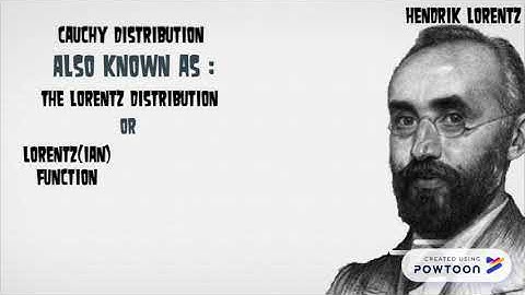 History of Cauchy Distribution