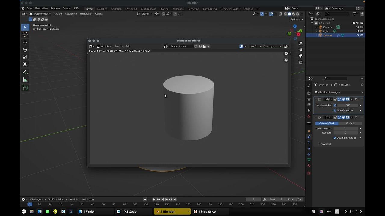 Runde Zylinder in Blender erstellen YouTube