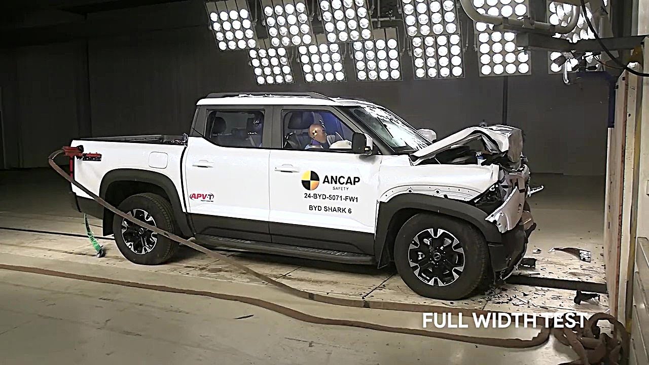 New BYD SHARK 6  (2025) Crash Test!