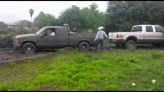 F250 Mudding in the back yard