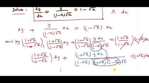 12th/EX-10.7/Q.no:8/Solve:dy/dx+y/(1-√x)√x=1-√x