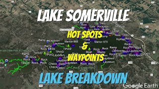 Lake Somerville  Full Lake Breakdown  Find the Bass Fast!!!