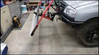 DIY Receiver Hitch Snow Plow Using Offroad Winch