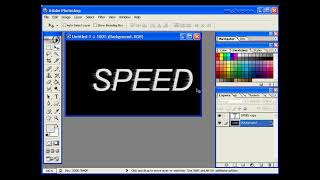 เทคนิคเก่าๆ Adobe Photoshop ตัวอักษรความเร็วสูง #photoshop #adobe #ตัวอักษร #เทคนิค
