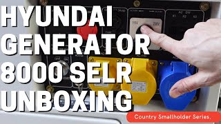 Hyundai 8000 SELR diesel generator unboxing and starting. by My Country Life 10,714 views 2 years ago 10 minutes, 36 seconds