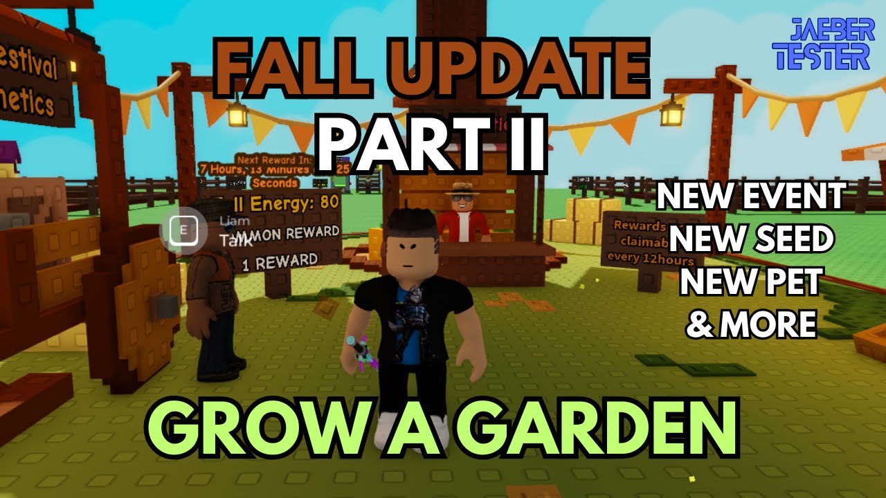PART 2!!! FALL UPDATE!! GROW A GARDEN ROBLOX!! - YouTube