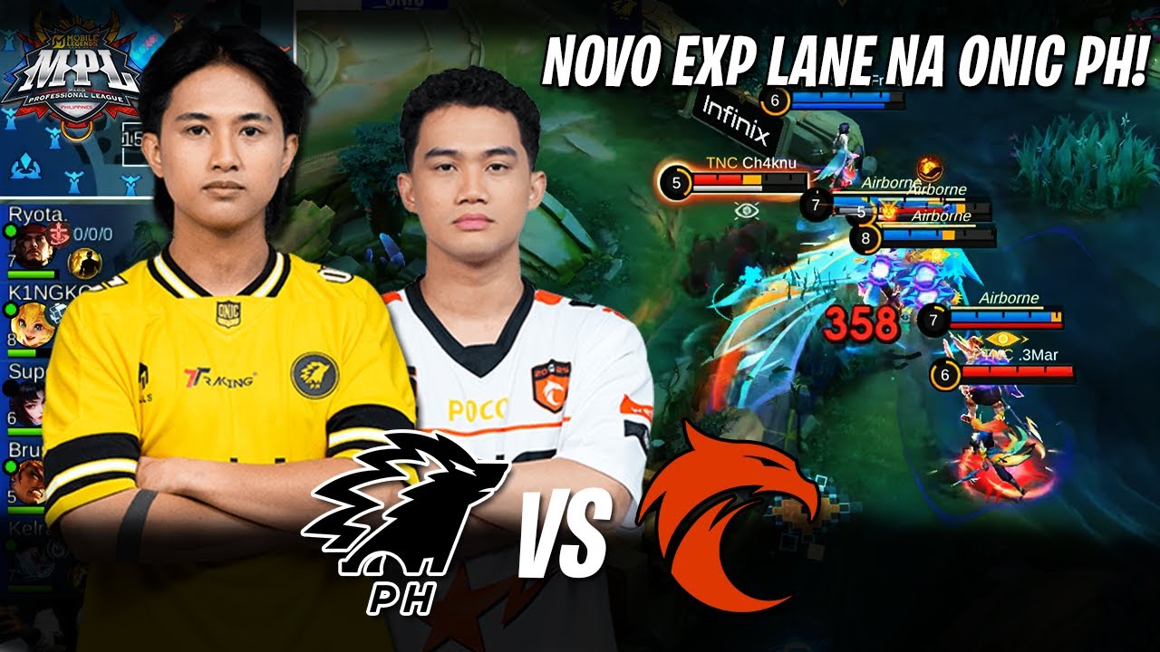 NOVO EXP LANE NA ONIC PH MELHOR QUE KIRK? | ONIC PH vs TNC PRO TEAM - MPL PH S16