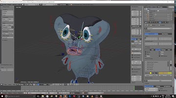 3D animation making of clip- Kobi Rig gets Blender bone layers