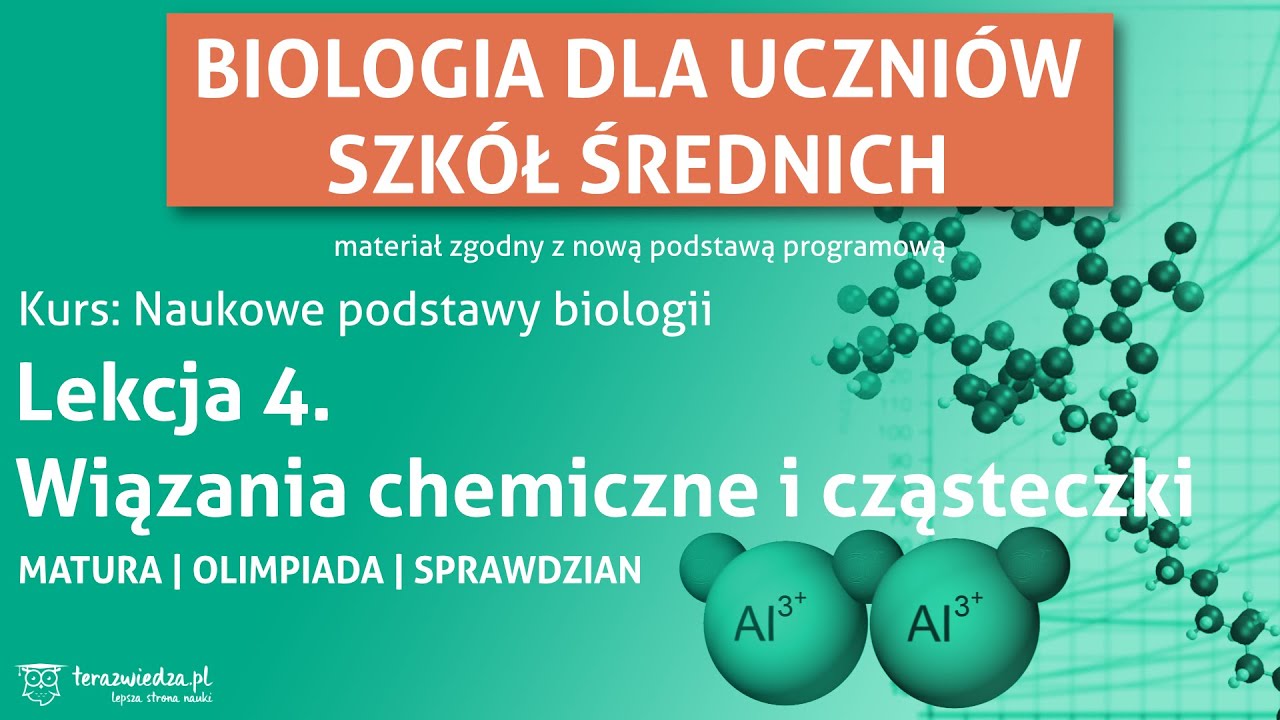 Sprawdzian Z Biologii Chemiczne Podstawy życia Wiązania chemiczne i cząsteczki. Lekcja biologii dla klasy 1. (zakres