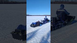 Мотобуксировщик Альбатрос XLV9. Мчим на рыбалку!