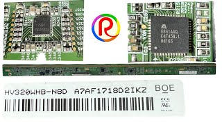 Lcd led TV panel repairing by replacing Dc to DC IC GAMMA IC PROBLEM BOE PANEL NO  HV320WHB-N8D