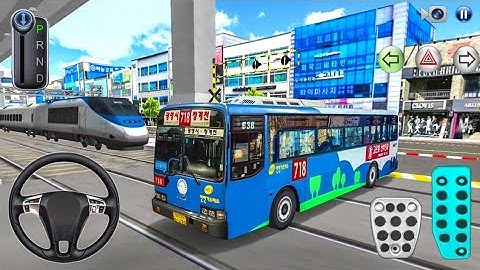 New Old City Hyundai Bus vs Bullet Train - 3D Driving Class - Best Android Bus Simulator Game 2025