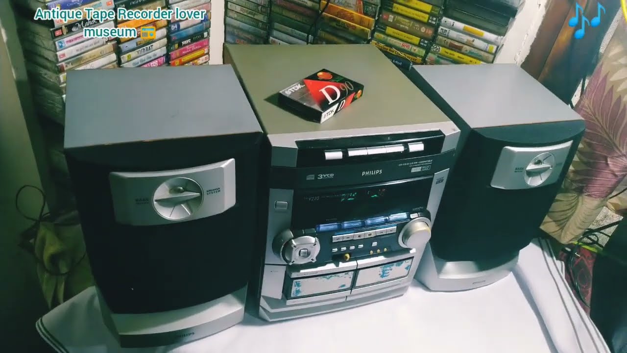 PHILIPS Fw-V220 CD changer stereo cassette tape recorder Deck 🧐🧐🧐