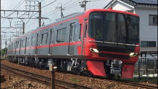 名鉄9501F(試運転) 試34レ一ツ木駅通過