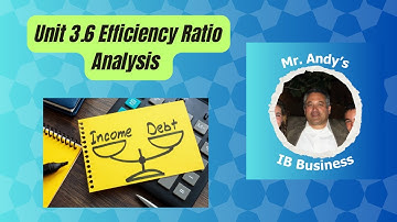 IB Business Review | Unit 3.6 Efficiency Ratio Analysis