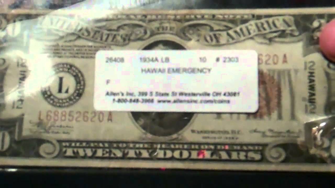 Paper money collection pt.1 (Including Hawaii Emergency notes)