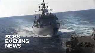 American Destroyer Approached By Russian Ship