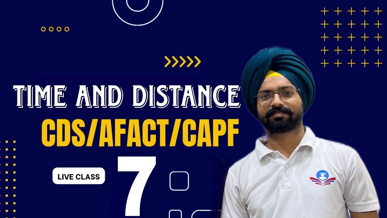Time and distance class 7 for CDS AFCAT