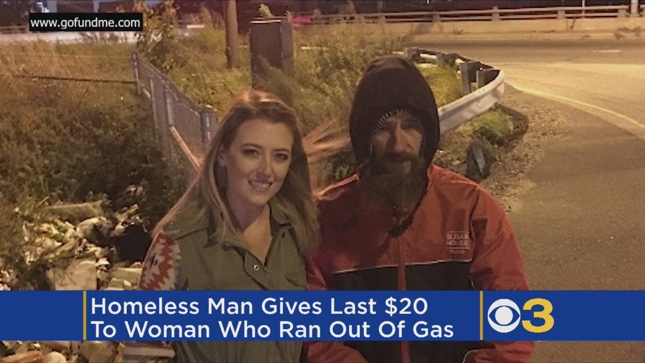 Woman Raises More Than $30,000 For Homeless Man Who Gave Last $20 To Help Her