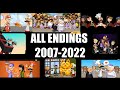 The evolution of  endings 20072022