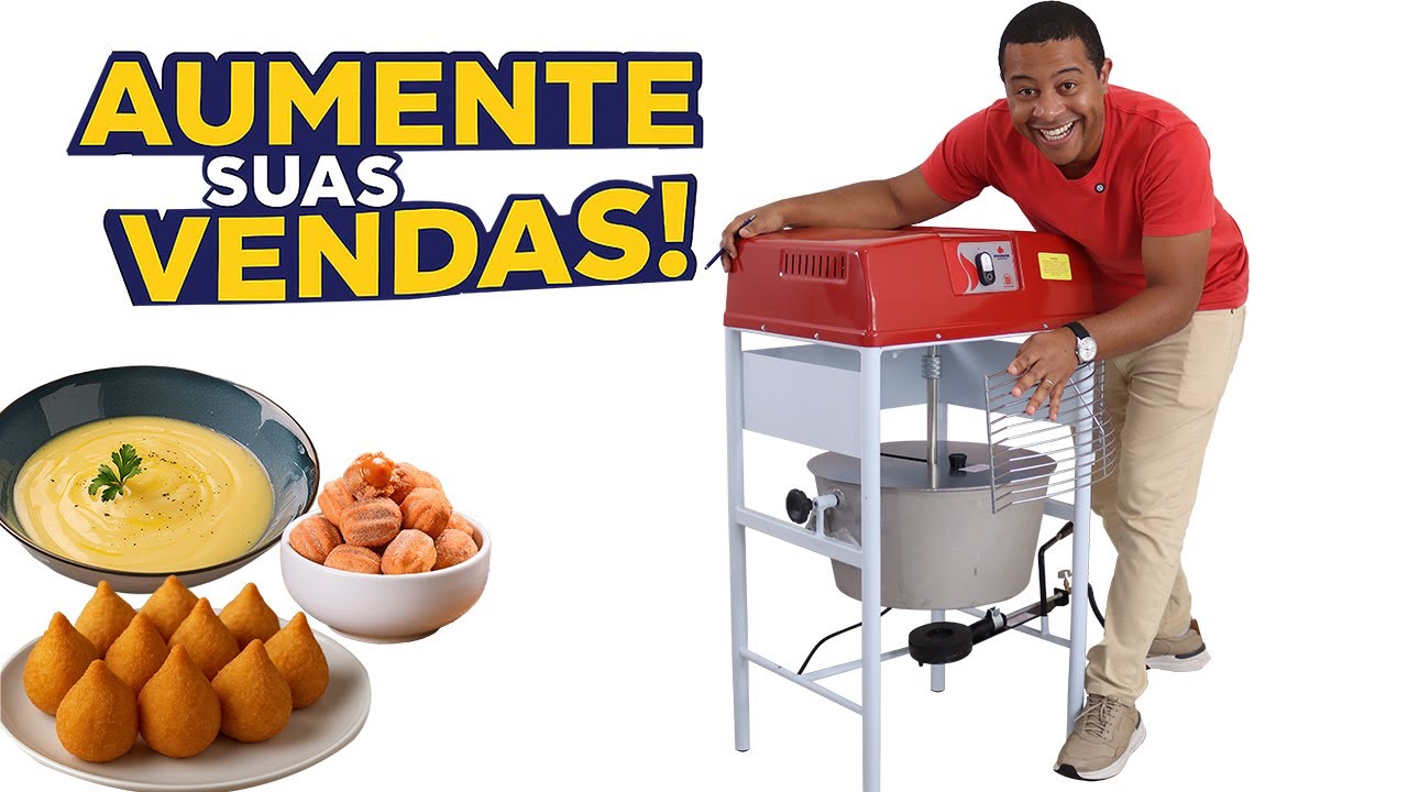 Aumente sua produção sem esforço | Maquina de Fazer Massa de Salgados 22L