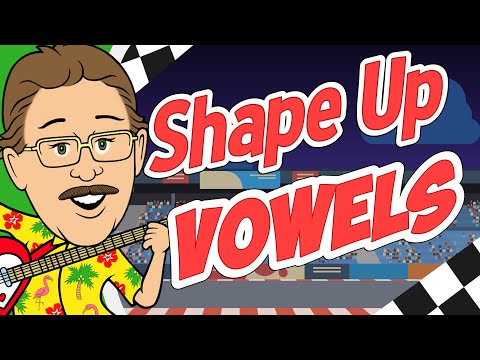 Shape Up Vowels | Jack Hartmann | Vowel Song