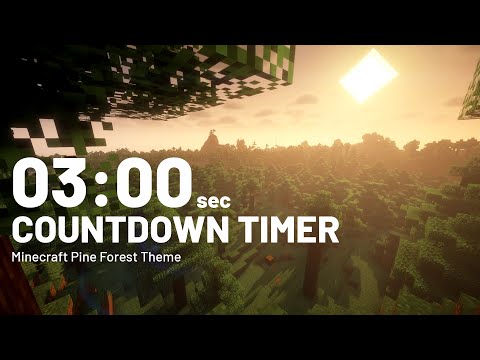 3-Minute Zen Timer 🌲 Minecraft Pine Forest ASMR | Lo-Fi Music & Calm Alarm 🧘