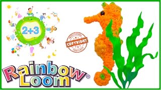 МОРСКОЙ КОНЁК 3D из резинок Rainbow loom bands на станке МОРСКОЙ КОНЁК 3D из резинок Rainbow loom bands на станке