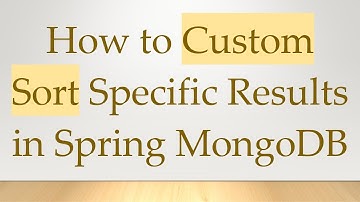 How to Custom Sort Specific Results in Spring MongoDB