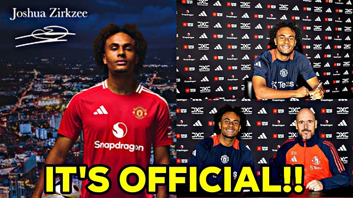 🇳🇱 JOSHUA ZIRKZEE SIGNS FOR MANCHESTER UNITED! OFFICIAL ANNOUNCEMENT DETAILS
