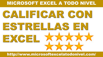 Tips y trucos de Excel | Evaluación con estrellas en Excel