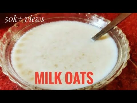 Healthy breakfast recipes indian - oats recipe in Tamil - milk oats ...