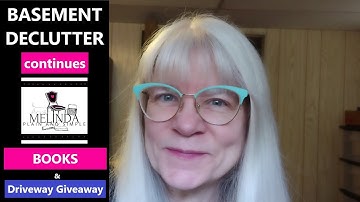 MY BASEMENT DECLUTTER CONTINUES: MEGA BOOK DECLUTTER + DRIVEWAY GIVEAWAY /#simplify#poem