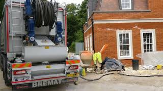 On Site Production of Anhydrite Liquid Floor Screed #gypsol#ufh #liquidscreed #gypsolscreed