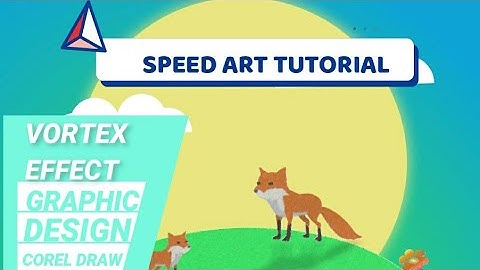 Corel draw speed art landscape design tutorial